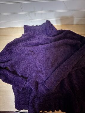 Grace and Lace Cozy Purple Turtleneck Women's Sweater